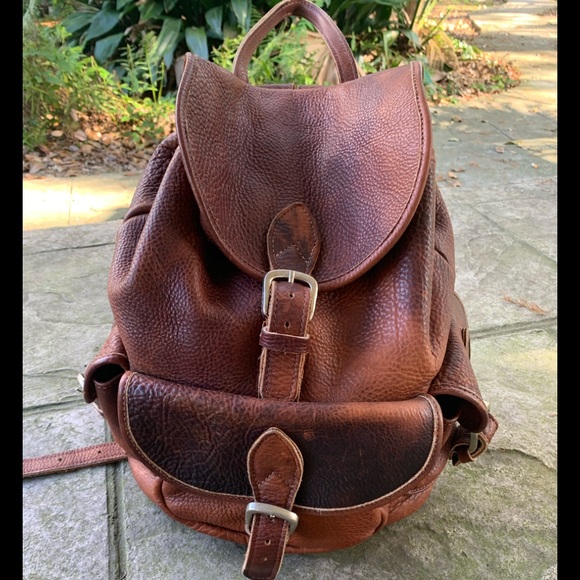 Handbags - Vintage Leather Backpack
